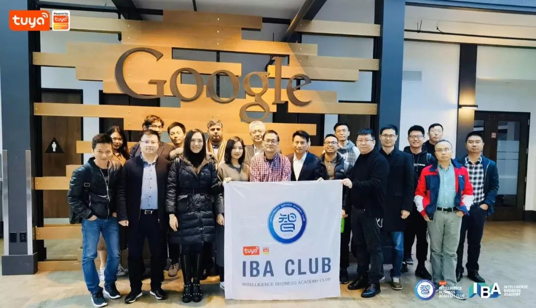 智商学院俱乐部成员与Shawn-Au在谷歌的合影