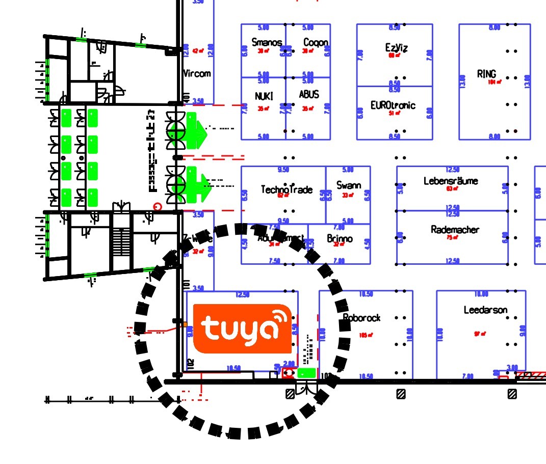 涂鸦智能展位位置图
